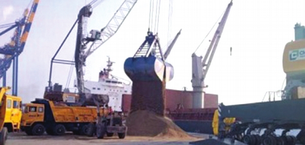 Sand from Malaysia arrives in Chennai