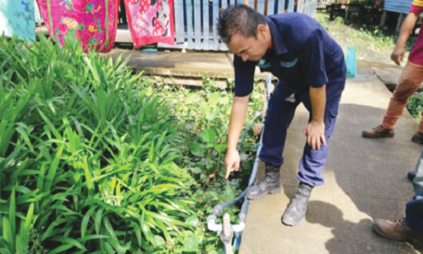 20 more  Sandakan illegal  water pipe  connections  detected