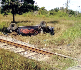 Another rail crash; Duo hurt