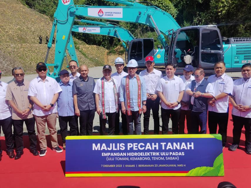 Anwar launches Ulu Padas hydroelectric dam project 